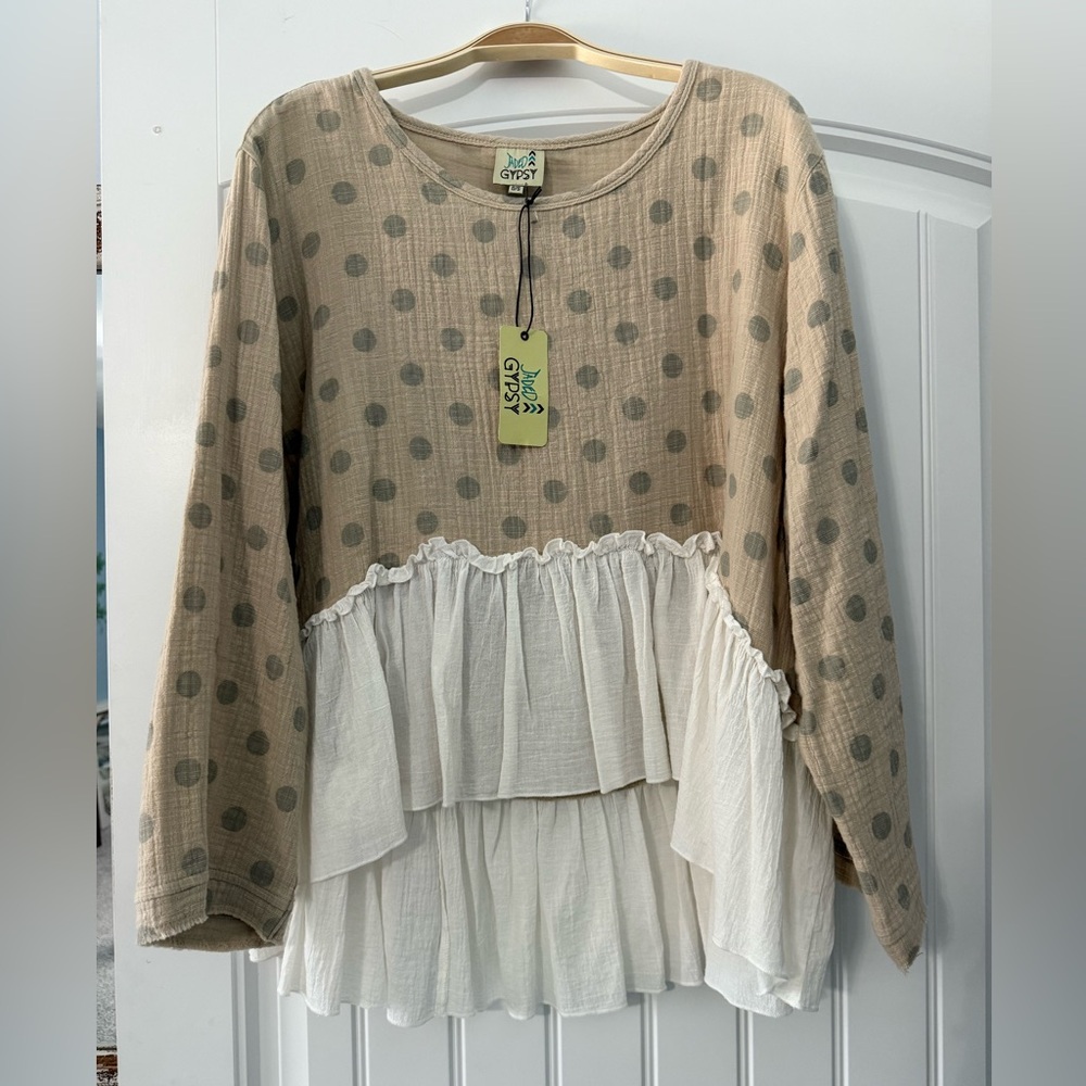 NWT Jaded Gypsy No Looking Back Top